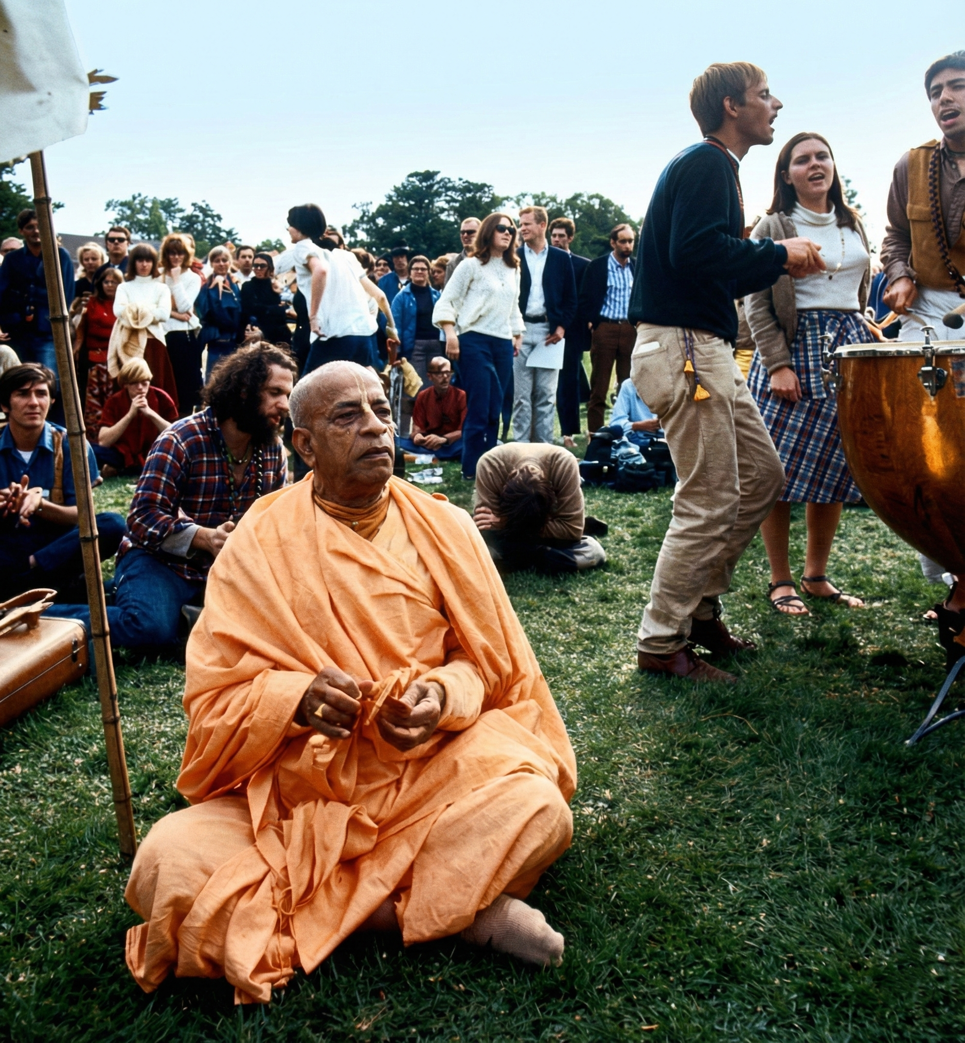 Chanting in the park
